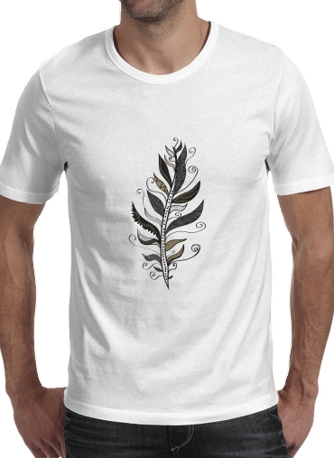  Feather minimalist voor Mannen T-Shirt