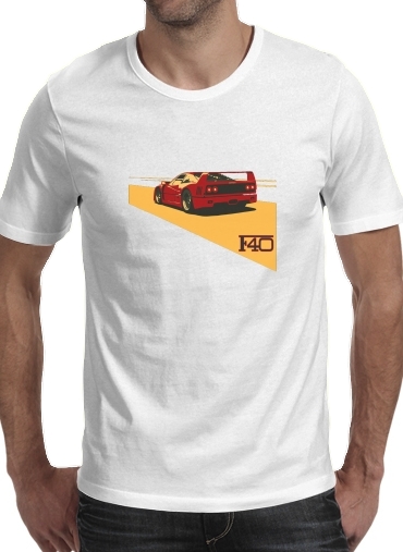  Ferrari F40 Art Fan voor Mannen T-Shirt