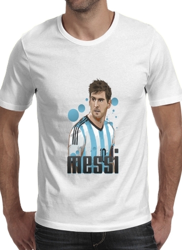  Football Legends: Lionel Messi World Cup 2014 voor Mannen T-Shirt