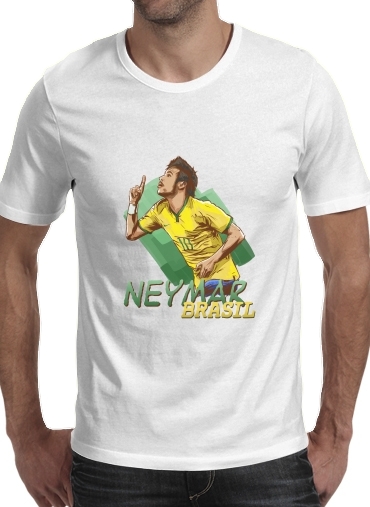  Football Stars: Neymar Jr - Brasil voor Mannen T-Shirt