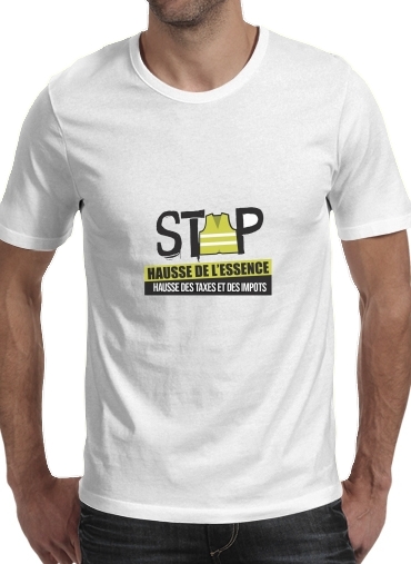  Gilet Jaune Stop aux taxes voor Mannen T-Shirt