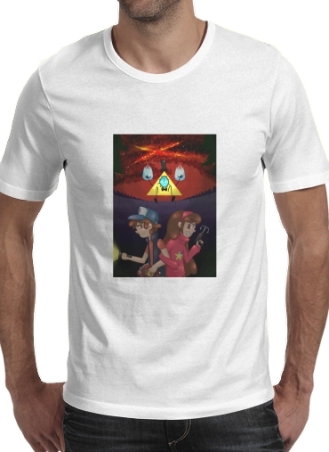  Gravity Falls Monster bill cipher Wheel voor Mannen T-Shirt