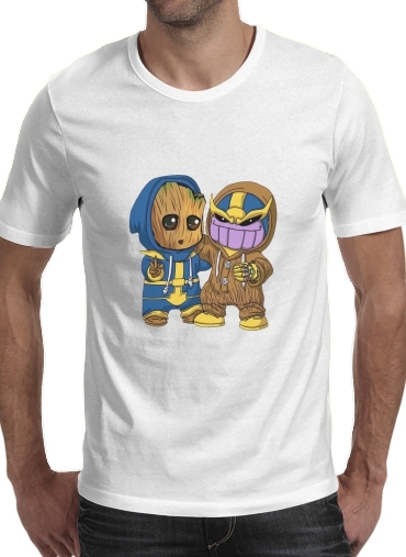  Groot x Thanos voor Mannen T-Shirt
