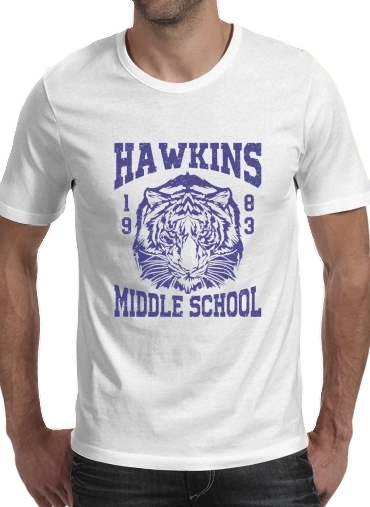  Hawkins Middle School University voor Mannen T-Shirt