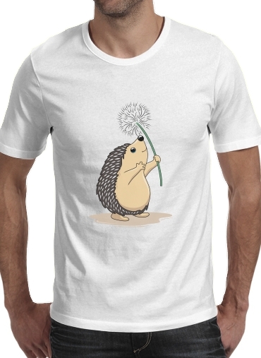  Hedgehog play dandelion voor Mannen T-Shirt