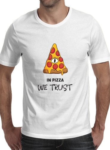  iN Pizza we Trust voor Mannen T-Shirt