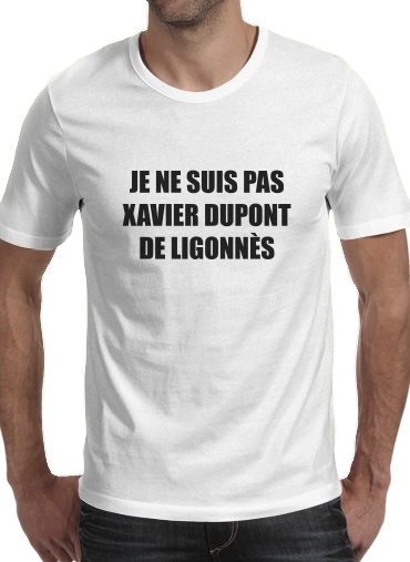  Je ne suis pas Xavier Dupont De Ligonnes Criminel voor Mannen T-Shirt