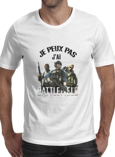  Je peux pas jai battlefield voor Mannen T-Shirt