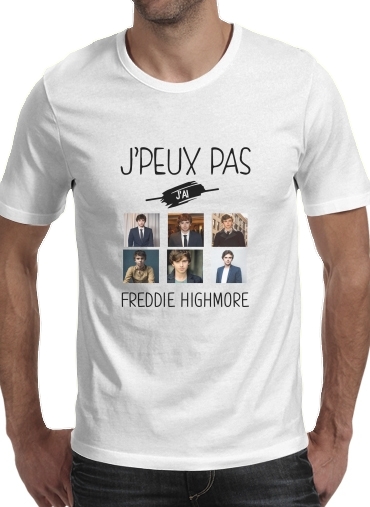  Je peux pas jai Freddie Highmore Collage photos voor Mannen T-Shirt