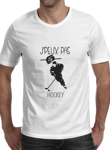  Je peux pas jai hockey sur glace voor Mannen T-Shirt