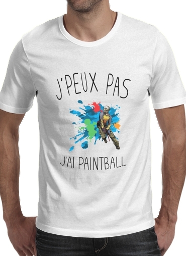  Je peux pas jai Paintball voor Mannen T-Shirt