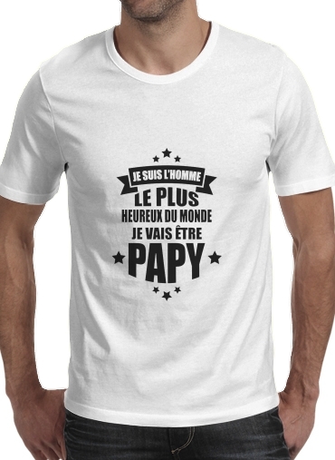  Je vais etre Papy voor Mannen T-Shirt