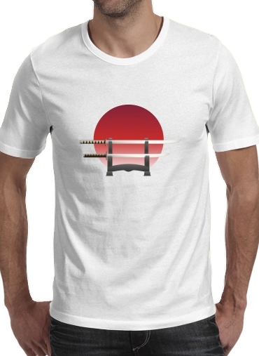  Katana Japan Traditionnal voor Mannen T-Shirt