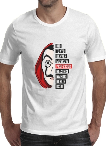  La casa de papel Dali voor Mannen T-Shirt