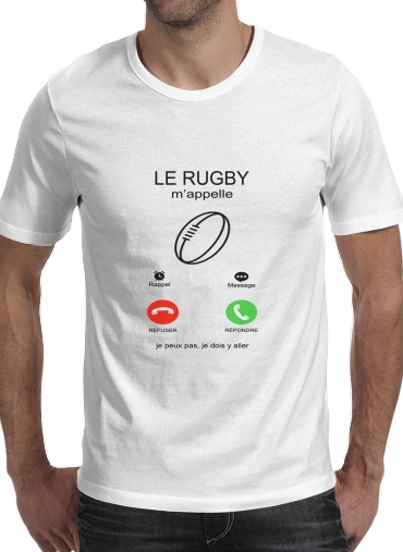  Le rugby mappelle voor Mannen T-Shirt