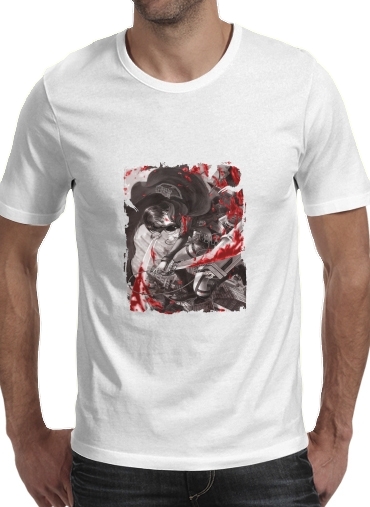  Livai Ackerman Black And White voor Mannen T-Shirt