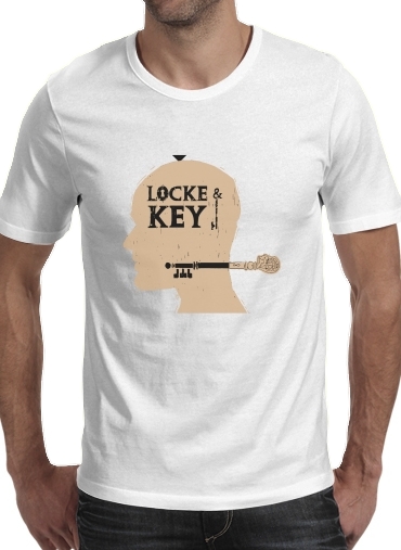  Locke Key Head Art voor Mannen T-Shirt