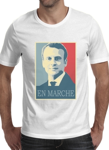  Macron Propaganda En marche la France voor Mannen T-Shirt
