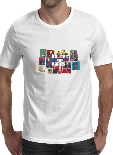  Mashup GTA and House of Cards voor Mannen T-Shirt