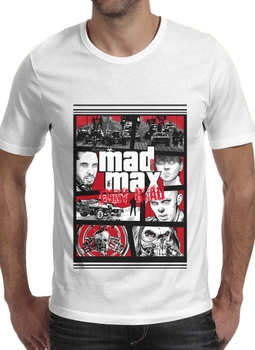  Mashup GTA Mad Max Fury Road voor Mannen T-Shirt