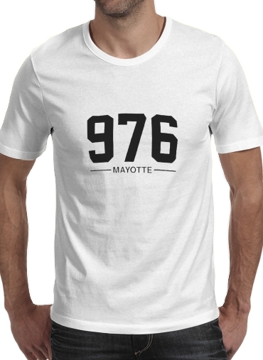  Mayotte Carte 976 voor Mannen T-Shirt
