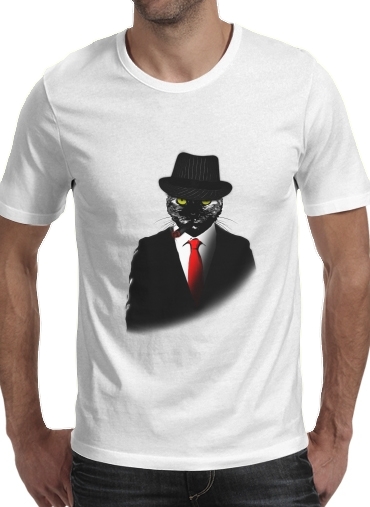  Mobster Cat voor Mannen T-Shirt