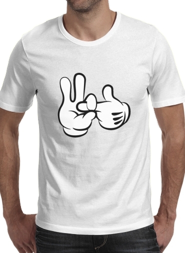  Mouse finger fuck voor Mannen T-Shirt