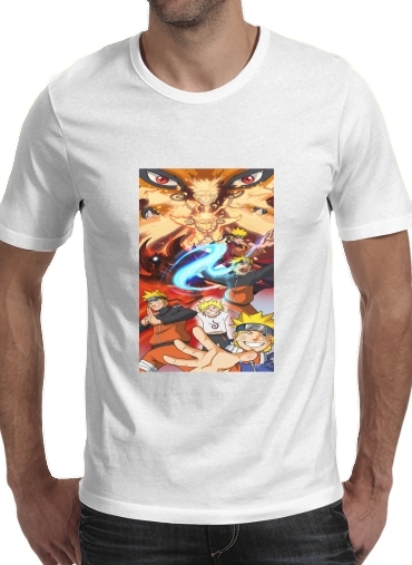  Naruto Evolution voor Mannen T-Shirt