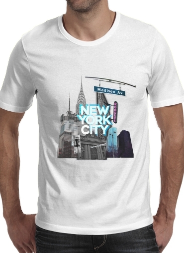  New York City II [blue] voor Mannen T-Shirt