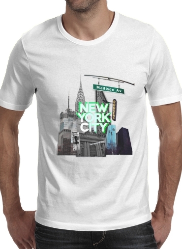  New York City II [green] voor Mannen T-Shirt