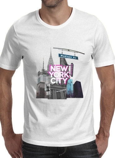  New York City II [pink] voor Mannen T-Shirt