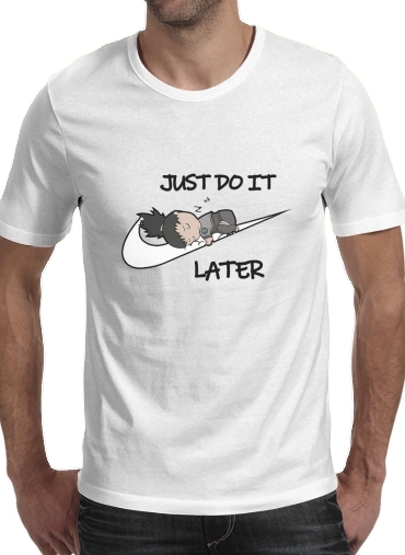  Nike Parody Just do it Later X Shikamaru voor Mannen T-Shirt
