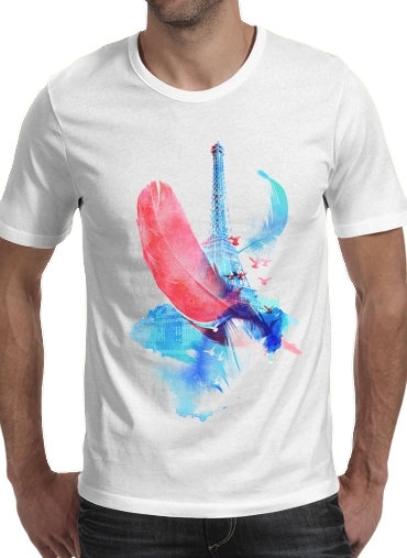  Poetic Paris voor Mannen T-Shirt