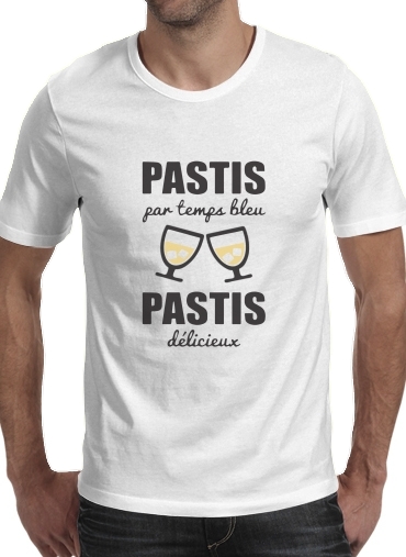 Pastis par temps bleu Pastis delicieux voor Mannen T-Shirt