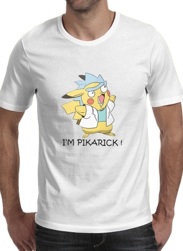  Pikarick - Rick Sanchez And Pikachu  voor Mannen T-Shirt