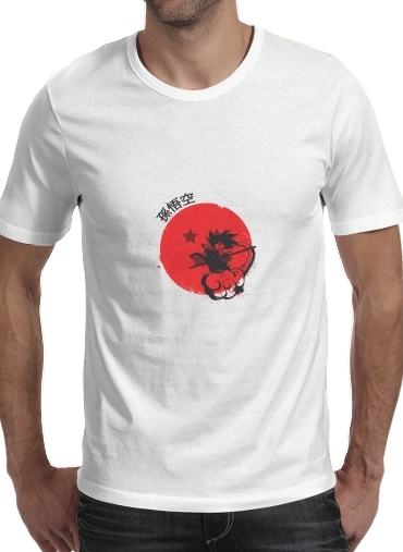  Red Sun Young Monkey voor Mannen T-Shirt
