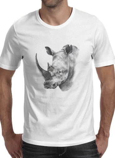  Rhino Shield Art voor Mannen T-Shirt