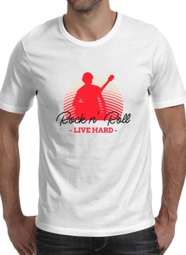  Rock N Roll Live hard voor Mannen T-Shirt