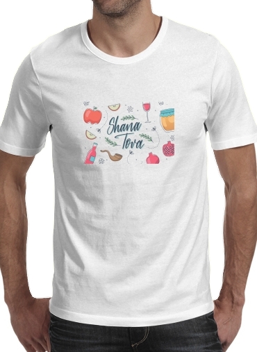  Shana tova Doodle voor Mannen T-Shirt
