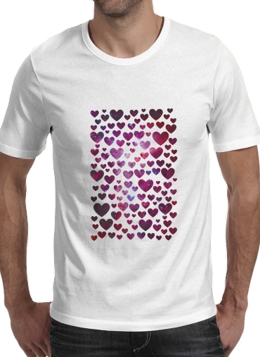  Space Hearts voor Mannen T-Shirt