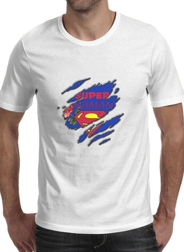  Super Maman voor Mannen T-Shirt