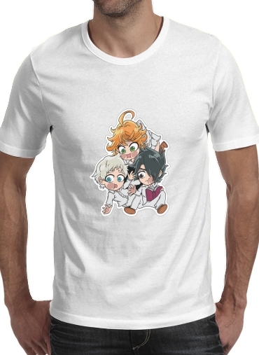  The Promised Neverland Emma Ray Norman Chibi voor Mannen T-Shirt