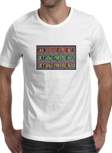 Time Machine Back To The Future voor Mannen T-Shirt