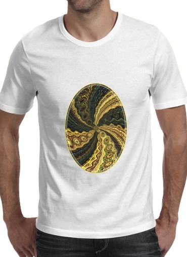 Twirl and Twist black and gold voor Mannen T-Shirt