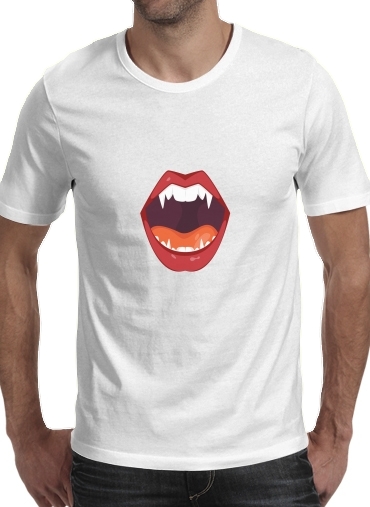  Vampire Mouth voor Mannen T-Shirt