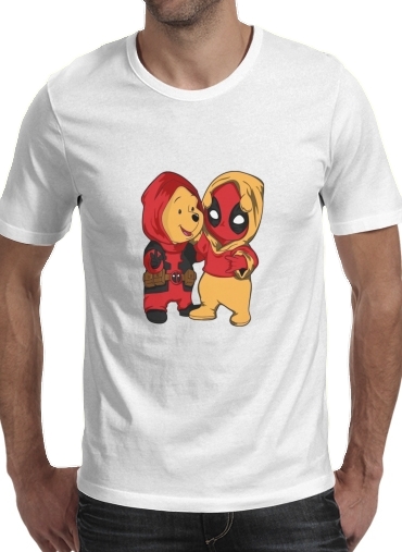  Winnnie the Pooh x Deadpool voor Mannen T-Shirt