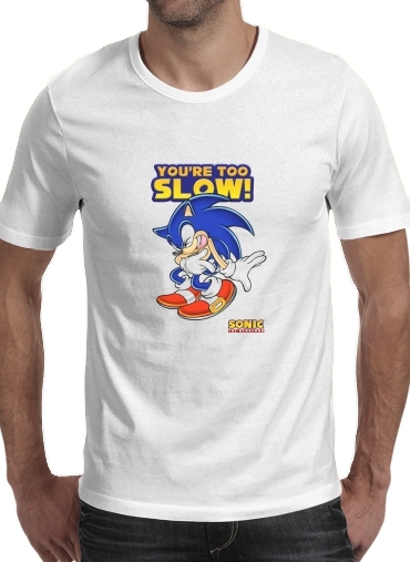  You're Too Slow - Sonic voor Mannen T-Shirt