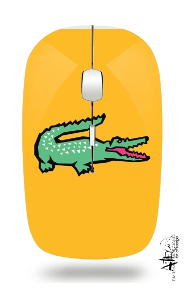  alligator crocodile lacoste voor Draadloze optische muis met USB-ontvanger