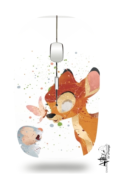  Bambi Art Print voor Draadloze optische muis met USB-ontvanger
