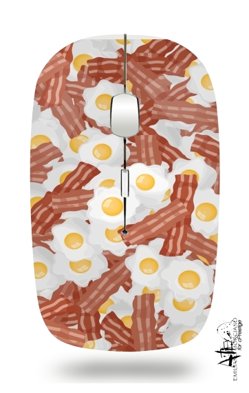  Breakfast Eggs and Bacon voor Draadloze optische muis met USB-ontvanger